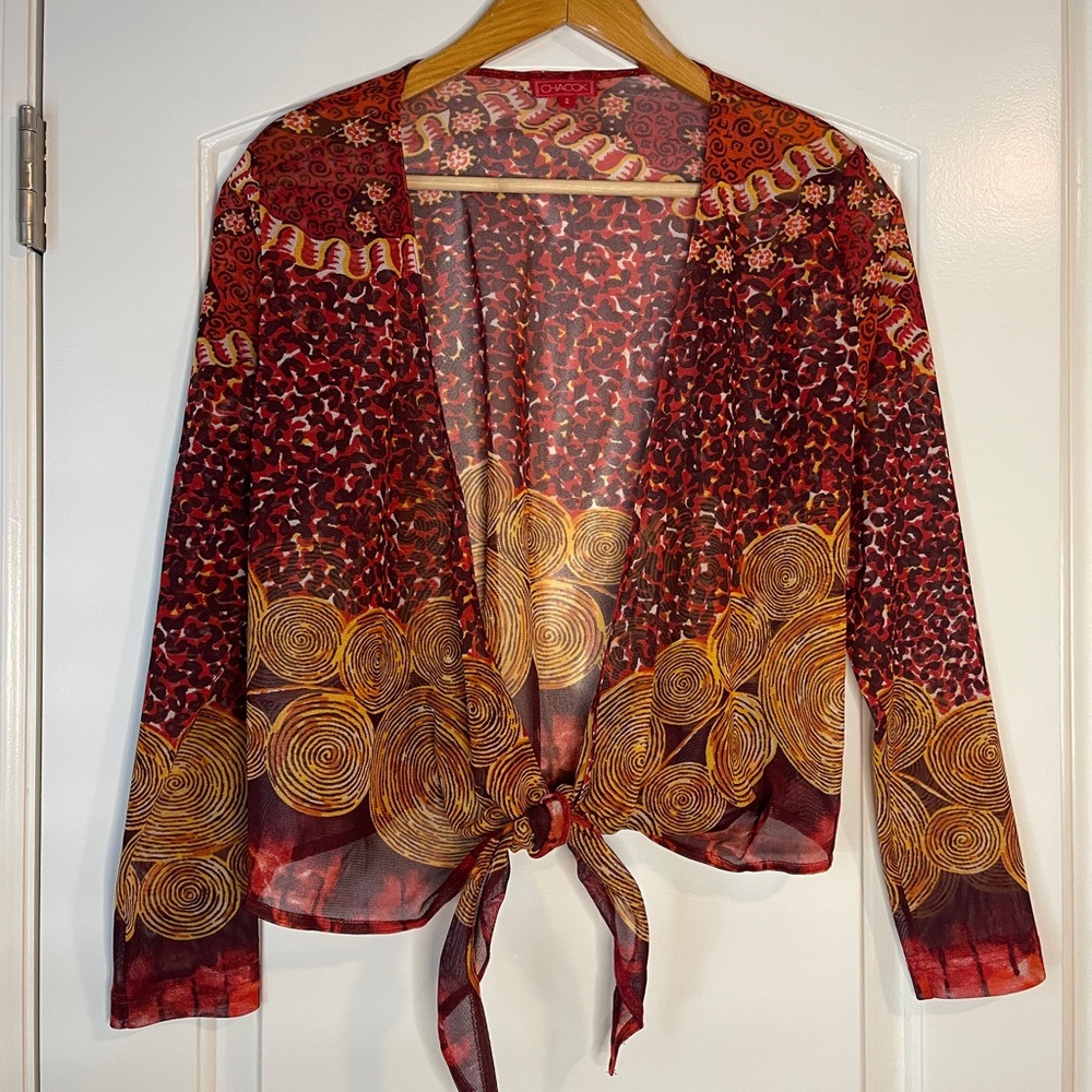 CHACOK see through cardigan size 2
